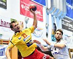 01.09.2018, Krems, Handball, Handball Liga Austria, HLA, GD, UHK Krems, HC Hard,<br>KANDOLF Thomas, SCHMID Manuel<br><br><br>Copyright / www. sportfotos. at<br>Missongasse 21<br>A - 3500 Krems<br>zierlinger@sportfotos.at<br>www.sportfotos.at<br>Kremser Bank <br>BIC SPKDAT21XXX<br>IBAN AT392022800704000918