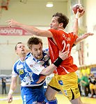 12.05.2012, Krems, Handball, Handball Liga Austria, <br>HLA, Halbfinalserie, Spiel 3, UHK Krems, HITTirol,<br>RACKAUSKAS Povilas,  STEIGER Josef,  CHALUPA Georg,<br><br><br><br><br><br>Copyright DIENER / Zierlinger Karl<br>Marktgasse 3-7 / 4 / 5 / 21<br>A-1090 Wien<br>Telefax +43 1 955 32 35<br>Mobil +43 676 629 98 51<br>BA-CA<br>Bank Nr. 12000<br>Account Nr. 00712 223 783<br>e-mail: agentur@diener.at<br>Datenbank: www.diener.at