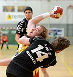 21.04.2012, Krems, Handball, Handball Liga Austria, <br>HLA, MPO, UHK Krems, Bregenz,<br>LINT Werner, RAUCH Julian<br><br><br>Copyright DIENER / Zierlinger Karl<br>Marktgasse 3-7 / 4 / 5 / 21<br>A-1090 Wien<br>Telefax +43 1 955 32 35<br>Mobil +43 676 629 98 51<br>BA-CA<br>Bank Nr. 12000<br>Account Nr. 00712 223 783<br>e-mail: agentur@diener.at<br>Datenbank: www.diener.at