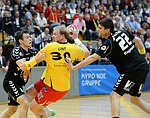 21.04.2012, Krems, Handball, Handball Liga Austria, <br>HLA, MPO, UHK Krems, Bregenz,<br>WATZL Gernot, LINT Werner, WAGESREITER Markus<br><br><br>Copyright DIENER / Zierlinger Karl<br>Marktgasse 3-7 / 4 / 5 / 21<br>A-1090 Wien<br>Telefax +43 1 955 32 35<br>Mobil +43 676 629 98 51<br>BA-CA<br>Bank Nr. 12000<br>Account Nr. 00712 223 783<br>e-mail: agentur@diener.at<br>Datenbank: www.diener.at