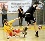 21.04.2012, Krems, Handball, Handball Liga Austria, <br>HLA, MPO, UHK Krems, Bregenz,<br>SCHOPF Tobias, MAYER Lucas<br><br><br>Copyright DIENER / Zierlinger Karl<br>Marktgasse 3-7 / 4 / 5 / 21<br>A-1090 Wien<br>Telefax +43 1 955 32 35<br>Mobil +43 676 629 98 51<br>BA-CA<br>Bank Nr. 12000<br>Account Nr. 00712 223 783<br>e-mail: agentur@diener.at<br>Datenbank: www.diener.at