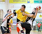 10.03.2012, Krems, Handball, Handball Liga Austria, HLA, MPO, UHK Krems - Fivers WAT Margareten,<br>EDELMUELLER Christoph, LAZAREVIC Uros, ZIURA Vytautas<br><br><br>Copyright DIENER / Zierlinger Karl<br>Marktgasse 3-7 / 4 / 5 / 21<br>A-1090 Wien<br>Telefax +43 1 955 32 35<br>Mobil +43 676 629 98 51<br>BA-CA<br>Bank Nr. 12000<br>Account Nr. 00712 223 783<br>e-mail: agentur@diener.at<br>Datenbank: www.diener.at