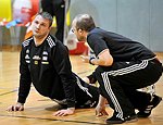 10.03.2012, Krems, Handball, Handball Liga Austria, HLA, MPO, UHK Krems - Fivers WAT Margareten,<br>ZIURA Vytautas, ECKL Peter<br><br>Copyright DIENER / Zierlinger Karl<br>Marktgasse 3-7 / 4 / 5 / 21<br>A-1090 Wien<br>Telefax +43 1 955 32 35<br>Mobil +43 676 629 98 51<br>BA-CA<br>Bank Nr. 12000<br>Account Nr. 00712 223 783<br>e-mail: agentur@diener.at<br>Datenbank: www.diener.at