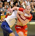 22.03.2012, Krems, Handball, Handball Liga Austria, HLA, MPO, UHK Krems, HC Hard,<br>SCHMID Dominik, SCHMOELZ Johann<br><br><br>Copyright DIENER / Zierlinger Karl<br>Marktgasse 3-7 / 4 / 5 / 21<br>A-1090 Wien<br>Telefax +43 1 955 32 35<br>Mobil +43 676 629 98 51<br>BA-CA<br>Bank Nr. 12000<br>Account Nr. 00712 223 783<br>e-mail: agentur@diener.at<br>Datenbank: www.diener.at