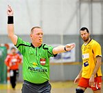 11.02.2012, Krems, Handball, Handball Liga Austria, <br>HLA, MPO, UHK Krems - HIT Tirol,<br>PANN Michael, LAZAREVIC Uros<br><br><br>Copyright DIENER / Zierlinger Karl<br>Marktgasse 3-7 / 4 / 5 / 21<br>A-1090 Wien<br>Telefax +43 1 955 32 35<br>Mobil +43 676 629 98 51<br>BA-CA<br>Bank Nr. 12000<br>Account Nr. 00712 223 783<br>e-mail: agentur@diener.at<br>Datenbank: www.diener.at