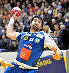 11.02.2012, Krems, Handball, Handball Liga Austria, <br>HLA, MPO, UHK Krems - HIT Tirol,<br>PEROVIC Draguljub<br><br><br>Copyright DIENER / Zierlinger Karl<br>Marktgasse 3-7 / 4 / 5 / 21<br>A-1090 Wien<br>Telefax +43 1 955 32 35<br>Mobil +43 676 629 98 51<br>BA-CA<br>Bank Nr. 12000<br>Account Nr. 00712 223 783<br>e-mail: agentur@diener.at<br>Datenbank: www.diener.at