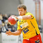 11.02.2012, Krems, Handball, Handball Liga Austria, <br>HLA, MPO, UHK Krems - HIT Tirol,<br>VISY Norbert<br><br><br>Copyright DIENER / Zierlinger Karl<br>Marktgasse 3-7 / 4 / 5 / 21<br>A-1090 Wien<br>Telefax +43 1 955 32 35<br>Mobil +43 676 629 98 51<br>BA-CA<br>Bank Nr. 12000<br>Account Nr. 00712 223 783<br>e-mail: agentur@diener.at<br>Datenbank: www.diener.at