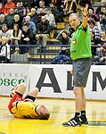 11.02.2012, Krems, Handball, Handball Liga Austria, <br>HLA, MPO, UHK Krems - HIT Tirol,<br>VIZVARY Kristof, MITTERDORFER Klaus<br><br><br>Copyright DIENER / Zierlinger Karl<br>Marktgasse 3-7 / 4 / 5 / 21<br>A-1090 Wien<br>Telefax +43 1 955 32 35<br>Mobil +43 676 629 98 51<br>BA-CA<br>Bank Nr. 12000<br>Account Nr. 00712 223 783<br>e-mail: agentur@diener.at<br>Datenbank: www.diener.at