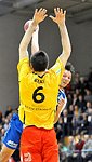 11.02.2012, Krems, Handball, Handball Liga Austria, <br>HLA, MPO, UHK Krems - HIT Tirol,<br>BELAS Ivica, WATZL Stefan<br><br><br>Copyright DIENER / Zierlinger Karl<br>Marktgasse 3-7 / 4 / 5 / 21<br>A-1090 Wien<br>Telefax +43 1 955 32 35<br>Mobil +43 676 629 98 51<br>BA-CA<br>Bank Nr. 12000<br>Account Nr. 00712 223 783<br>e-mail: agentur@diener.at<br>Datenbank: www.diener.at
