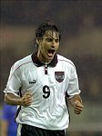 2001.09.05<br>�sterreich - Bosnien/2:0(1:0)<br>VASTIC Ivica<br>freut sich �ber das erste Tor von Herzog<br>38. Minute