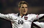 28.03.2001<br>�sterreich - Israel/2:1<br>HERZOG Andreas �sterreich<br>freut sich �ber sei  Elfertor zum 2:1<br>42. Minute
