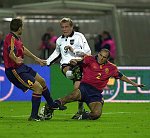 11.09.2000<br>�sterreich - Spanien<br>MAYRLEB Christian (�sterreich)<br>BARAJA Ruben(4), MANUEL PABLO Garcia(2) (Spanien)<br>90.(+2)Minute
