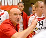 22.03.2012, Krems, Handball, Laenderspiel, Nationalteam,  Oesterreich - Schweden, Europameisterschaftsqualifikation, Damen, European Championships, Qualification ,Women, <br>Austria - Sweden,<br>MUELLER Herbert<br><br>Copyright DIENER / Zierlinger Karl<br>Marktgasse 3-7 / 4 / 5 / 21<br>A-1090 Wien<br>Telefax +43 1 955 32 35<br>Mobil +43 676 629 98 51<br>BA-CA<br>Bank Nr. 12000<br>Account Nr. 00712 223 783<br>e-mail: agentur@diener.at<br>Datenbank: www.diener.at