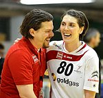 22.03.2012, Krems, Handball, Laenderspiel, Nationalteam,  Oesterreich - Schweden, Europameisterschaftsqualifikation, Damen, European Championships, Qualification ,Women, <br>Austria - Sweden,<br>MOYAD Steven, SPIRIDON Simona<br><br>Copyright DIENER / Zierlinger Karl<br>Marktgasse 3-7 / 4 / 5 / 21<br>A-1090 Wien<br>Telefax +43 1 955 32 35<br>Mobil +43 676 629 98 51<br>BA-CA<br>Bank Nr. 12000<br>Account Nr. 00712 223 783<br>e-mail: agentur@diener.at<br>Datenbank: www.diener.at