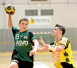 26.05.2012, Krems, Handball, Oesterreichische Meisterschaften U-18M, SG Handball Graz - ULZ Schwaz<br>SPENDIER Sebastian, HUBER Balthasar<br><br><br><br>Copyright DIENER / Zierlinger Karl<br>Marktgasse 3-7 / 4 / 5 / 21<br>A-1090 Wien<br>Telefax +43 1 955 32 35<br>Mobil +43 676 629 98 51<br>BA-CA<br>Bank Nr. 12000<br>Account Nr. 00712 223 783<br>e-mail: agentur@diener.at<br>Datenbank: www.diener.at