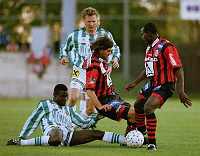 1997.25.10<br>Admira - Lustenau<br>SCHWELLENSATTL Arnold, DATORU George/<br>MOITZI Joachim, PADMORE Richard