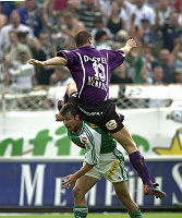 13.08.2000<br>Rapid - Austria<br>WAGNER Rene (Rapid)<br>DOSPEL Ernst (Austria)<br>24. Minute