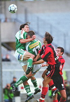 18.07.2000<br>Rapid - LASK<br>HATZ Michae, WAGNER Rene (Rapid)<br>MEHLEM Michael (LASK)<br>Zusammensto� mit Kopfverletzungen<br>28. Min.