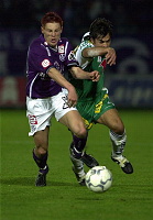 01.11.2000<br>Austria - Rapid<br>PLASSNEGGER Gernot (Austria)<br>LAGONIKAKIS Andreas (Rapid)<br>45.Minute