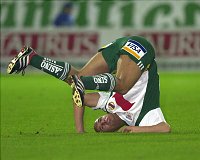 13.10.2001<br>Rapid - Salzburg/1:0(0:0)<br>KAUZ J�rgen<br>85. Minute