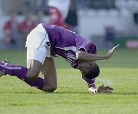 13.04.2003<br>Admira - Austria/1:2(0:1)<br>AKOTO Eric, verzweifelt �ber die vergebene Torchance<br>43. Minute<br>
