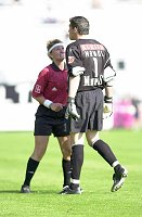 29.05.2003<br>Austria - Bregenz/0:2(0:1)<br>PETIGNAT Nicole stoppt MANDL Thomas bei seinem Lauf zum Linienrichter<br>72. Minute