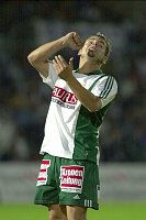 07.08.2002<br>Austria - Rapid/1:1(1:0)<br>WALLNER Roman, �rgert sich �ber vergebene Torchance<br>6. Minute