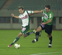 11.09.2002<br>Rapid - Ried/0:0<br>WALLNER Roman (Rapid)<br>LESIAK Andrzej (Ried)<br>61. Minute