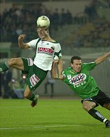 11.09.2002<br>Rapid - Ried/0:0<br>WALLNER Roman (Rapid)<br>NENTWICH Thomas (Ried)<br>vergebene Kopfball-Torchance<br>90.(+3) Minute