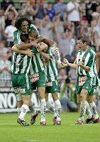 17.08.2003<br>Rapid - Austria/2:2(1:0)<br>Freude �ber das 2:0 durch Vico Jovica<br>56. Minute