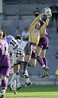 20.09.2003<br>Austria - Sturm/1:1 (0:0)<br>de WILDE Filip (Sturm) rettet vor<br>RUSHFELDT Sigurd (Austria)<br>90.(+3) Minute