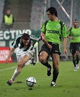 30.09.2004<br>Rapid - Sporting Lissabon/0:0<br>HOFMANN Steffen (Rapid)<br>CUSTODIO (Sporting)<br>22. Minute