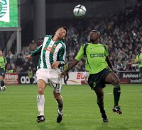 30.09.2004<br>Rapid - Sporting Lissabon/0:0<br>KATZER Markus (Rapid)<br>DOUALA (Sporting)<br>60. Minute