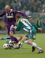 24.10.2004<br>Rapid - Austria/1:1 (0:0)<br>HOFMANN Steffen, KULOVITS Stefan (Rapid)<br>DHEEDENE Didier (Austria)