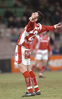 19.03.2005<br>Rapid - GAK/1:0 (0:0)<br>MAJSTOROVIC Mario, �rgert sich �ber vergebene Torchance<br>75. Minute