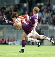 05.05.2005<br>Austria - GAK/0:3 (0:1) Abbruch in der 80. Minute<br>RUSHFELDT Sigurd  (Austria)<br>AUFHAUSER Rene� (GAK)<br>21. Minute