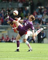 05.05.2005<br>Austria - GAK/0:3 (0:1) Abbruch in der 80. Minute<br>RUSHFELDT Sigurd (Austria)<br>AUFHAUSER Rene� (GAK)<br>21. Minute