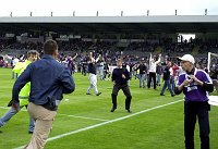 05.05.2005<br>Austria - GAK/0:3 (0:1) Abbruch in der 80. Minute<br>Austriafans st�rmen das Spielfeld