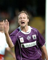 14.07.2004<br>Austria - Admira/2:1(0:1)<br>RUSHFELDT Sigurd, jubelt nach seinem Tor zum 2:1<br>70. Minute