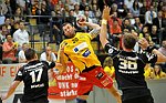 17.09.2011, Krems, Handball, Handball Liga Austria, <br>HLA,, UHK Krems - Bregenz,<br>WATZ Gernot, LAZAREVIC Uros, PODVRSIC Andraz<br><br><br>Copyright DIENER / Karl Zierlinger<br>Marktgasse 3-7 / 4 / 5 / 21<br>A-1090 Wien<br>Telefax +43 1 955 32 35<br>Mobil +43 676 629 98 51<br>BA-CA<br>Bank Nr. 12000<br>Account Nr. 00712 223 783<br>e-mail: agentur@diener.at<br>Datenbank: www.diener.at