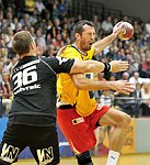 17.09.2011, Krems, Handball, Handball Liga Austria, <br>HLA,, UHK Krems - Bregenz,<br>PODVRSIC Andraz, LAZAREVIC Uros<br><br><br>Copyright DIENER / Karl Zierlinger<br>Marktgasse 3-7 / 4 / 5 / 21<br>A-1090 Wien<br>Telefax +43 1 955 32 35<br>Mobil +43 676 629 98 51<br>BA-CA<br>Bank Nr. 12000<br>Account Nr. 00712 223 783<br>e-mail: agentur@diener.at<br>Datenbank: www.diener.at