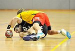 17.09.2011, Krems, Handball, Handball Liga Austria, <br>HLA,, UHK Krems - Bregenz,<br>BANIC Vedran, VISY Norbert<br><br><br>Copyright DIENER / Karl Zierlinger<br>Marktgasse 3-7 / 4 / 5 / 21<br>A-1090 Wien<br>Telefax +43 1 955 32 35<br>Mobil +43 676 629 98 51<br>BA-CA<br>Bank Nr. 12000<br>Account Nr. 00712 223 783<br>e-mail: agentur@diener.at<br>Datenbank: www.diener.at