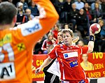 24.11.2011, Krems, Handball, Handball Liga Austria, HLA, UHK Krems, Fivers WAT Margareten, <br>BILYK Martin, VISY Norbert<br><br><br>Copyright DIENER / Zierlinger Karl<br>Marktgasse 3-7 / 4 / 5 / 21<br>A-1090 Wien<br>Telefax +43 1 955 32 35<br>Mobil +43 676 629 98 51<br>BA-CA<br>Bank Nr. 12000<br>Account Nr. 00712 223 783<br>e-mail: agentur@diener.at<br>Datenbank: www.diener.at