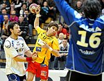 16.12.2011, Krems, Handball, Handball Liga Austria, HLA, UHK Krems, HC Hard<br>TANASKOVIC Marko, SCHOPF Tobias, DOKNIC Golub<br><br><br>Copyright DIENER / Zierlinger Karl<br>Marktgasse 3-7 / 4 / 5 / 21<br>A-1090 Wien<br>Telefax +43 1 955 32 35<br>Mobil +43 676 629 98 51<br>BA-CA<br>Bank Nr. 12000<br>Account Nr. 00712 223 783<br>e-mail: agentur@diener.at<br>Datenbank: www.diener.at