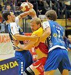 08.10.2011;  Krems;  Handball;  HLA;  UHK Krems - HIT Tirol;<br>WATZL Stefan, LINT Werner, BABARSKAS Povilas<br><br>Copyright DIENER / Zierlinger Karl<br>Marktgasse 3-7 / 4 / 5 / 21<br>A-1090 Wien<br>Telefax +43 1 955 32 35<br>Mobil +43 676 629 98 51<br>BA-CA<br>Bank Nr. 12000<br>Account Nr. 00712 223 783<br>e-mail: agentur@diener.at<br>Datenbank: www.diener.at