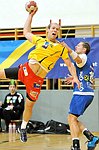 08.10.2011;  Krems;  Handball;  HLA;  UHK Krems - HIT Tirol;<br>SCHMOELZ Johann, RACKAUSKAS Andrius<br><br>Copyright DIENER / Zierlinger Karl<br>Marktgasse 3-7 / 4 / 5 / 21<br>A-1090 Wien<br>Telefax +43 1 955 32 35<br>Mobil +43 676 629 98 51<br>BA-CA<br>Bank Nr. 12000<br>Account Nr. 00712 223 783<br>e-mail: agentur@diener.at<br>Datenbank: www.diener.at