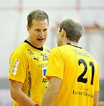 08.10.2011;  Krems;  Handball;  HLA;  UHK Krems - HIT Tirol;<br>VIZVARY Kristof, SCHMOELZ Johann<br><br>Copyright DIENER / Zierlinger Karl<br>Marktgasse 3-7 / 4 / 5 / 21<br>A-1090 Wien<br>Telefax +43 1 955 32 35<br>Mobil +43 676 629 98 51<br>BA-CA<br>Bank Nr. 12000<br>Account Nr. 00712 223 783<br>e-mail: agentur@diener.at<br>Datenbank: www.diener.at