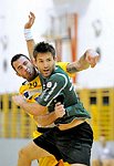03.08.2011;  Krems;  Handball;  Testspiel;  UHK Krems - SG Westwien; <br>LAZAREVIC Uros, RIEGLER Sebastian<br><br><br>Copyright DIENER / Karl Zierlinger<br>Marktgasse 3-7 / 4 / 5 / 21<br>A-1090 Wien<br>Telefax +43 1 955 32 35<br>Mobil +43 676 629 98 51<br>BA-CA<br>Bank Nr. 12000<br>Account Nr. 00712 223 783<br>e-mail: agentur@diener.at<br>Datenbank: www.diener.at