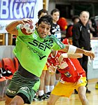 30.12.2011, Krems, Handball, Handball Liga Austria, HLA, UHK Krems, SG Westwien<br>MARTINEZ Patricio Andres<br><br><br>Copyright DIENER / Zierlinger Karl<br>Marktgasse 3-7 / 4 / 5 / 21<br>A-1090 Wien<br>Telefax +43 1 955 32 35<br>Mobil +43 676 629 98 51<br>BA-CA<br>Bank Nr. 12000<br>Account Nr. 00712 223 783<br>e-mail: agentur@diener.at<br>Datenbank: www.diener.at