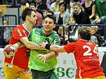 30.12.2011, Krems, Handball, Handball Liga Austria, HLA, UHK Krems, SG Westwien<br>BELAS Ivica, RIEGLER Sebastian<br><br><br>Copyright DIENER / Zierlinger Karl<br>Marktgasse 3-7 / 4 / 5 / 21<br>A-1090 Wien<br>Telefax +43 1 955 32 35<br>Mobil +43 676 629 98 51<br>BA-CA<br>Bank Nr. 12000<br>Account Nr. 00712 223 783<br>e-mail: agentur@diener.at<br>Datenbank: www.diener.at